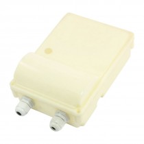 Plastic Beige Detachable Dual Cable Hole Deep Well Water Pump Box