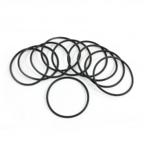 42mm x 38mm x 2.4mm Rubber Oil Seal O Ring Gasket Washer Black 10Pcs