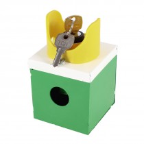 AC 660V 10A Keylock Rotary 3 Positions Switch Control Metal Station