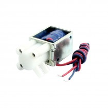 DC 12V 2.28W 2 Outlets Open Frame Electromagnet Solenoid Valve