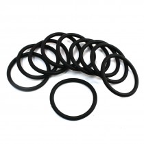 10Pcs 46mm x 38mm x 4mm Mechanical Rubber O Ring Oil Seal Gaskets Black