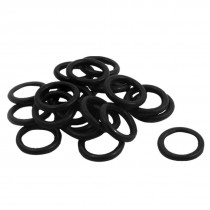 20Pcs 12.1mm Outside Dia 1.8mm Thick Industrial Rubber O Rings Seal Black