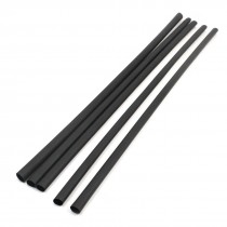 5 Pcs 60cm Long 14mm Dia Ratio 4:1 VW-1 Black Heat Shrinkable Shrinking Tubing