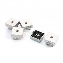 5 Pcs 50A 1000V 4-Pin Square Metal One Phase Bridge Rectifier KBPC5010
