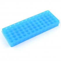 Sky Blue Plastic Reversible 60 Holes 10mm 7.5mm Centrifuge Tube Rack