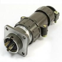 Flange Mounting P20-3 Core 20mm 3 Pin CNC Metal Aviation Connector