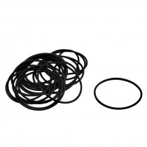 20 Pcs 26mm Outside Dia 1mm Thickness Industrial Rubber O Rings Seals