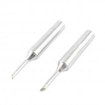 2 Pcs 900M-T-2CF 2mm Bevel Diameter 44mm Long Soldering Solder Iron Tips
