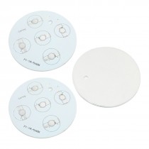 3 Pcs 84mm Dia Circle Aluminum PCB Circuit Board for 5 x 1W/3W LED in Series