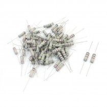80Pcs 5% Tolerance Axial Lead Type Carbon Film Resistor Assortment Kit