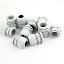 10 Pcs Plastic PG21 Waterproof Connector Glands for 18-20mm Dia Cable