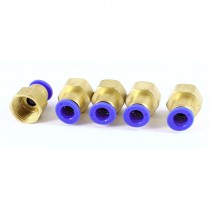 3 8 PT Female Thread to 8mm Air Pneumatic Pipe Straight Quick Coupler 5 Pieces