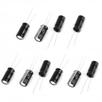10 Pcs 8 x 16mm 1800uF 6.3V Radial Lead Aluminum Electrolytic Capacitors