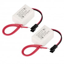 2 Pcs AC 86-260V DC 2-4V 0.3A Plastic HY-1x1W LED Power Supply Driver