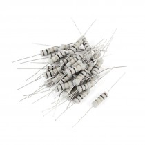 30 Pcs 3W 1 Ohm 5% Tolerance Metal Oxide Film Resistor Axial Lead