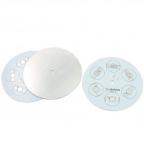 3pcs 83mm Dia Circle Aluminum PCB Circuit Board for 6 x 1W/3W LED in Series