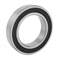 Silver Tone Black 6010-2RS Deep Groove Ball Bearing 80mm x 50mm x 16mm