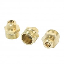 3pcs Brass 1 2pt Thread 5mm Air Hose Piping Quick Joint Connector