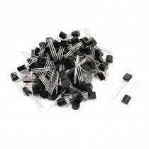 100Pcs PCB Board S9013 40V 500mA Through Hole TO-92 PNP Transistors