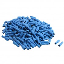 16-14AWG 15A Blue Plastic Insulated Female Spade Crimp Connector Terminal 200Pcs