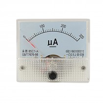 85C1-A DC 0-300uA Analog Panel Meter Ammeter Gauge New