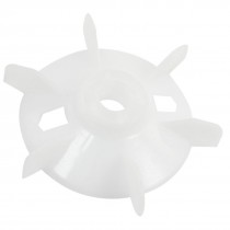 Y80-4.6 6-Blade 19mm Shaft Dia Plastic Cooling Fan Wheel for 0.75KW Motor