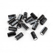 20PCS x 3300UF 25V Radial Aluminum Electrolytic Capacitor Black