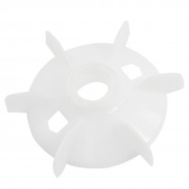 Y112-2/Y100-2.4.6 28mm Inner Dia White 6 Blades Motor Fan Blade Wheel Impeller