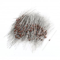 500 Pcs HZ7C2 DC 7.3-7.7V 1/2W Regulator Tubes Axial Zener Diodes