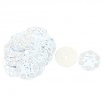 30 Pcs 40mm Round Aluminum PCB Circuit Board for 6 x 1W/3W LED in Series