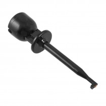 Black Electrical Testing Lead Wire Hook Clip Connector