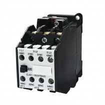 35mm DIN Rail Mounted 3 Pole 2NO 2NC 380V 50HZ Coil AC Contactor CJX1-16