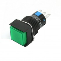 LA128A Momentary SPDT 3Pins Green Button Pushbutton Switch