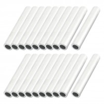 20 Pcs 11mm OD 67mm Long Straight Passing Through Aluminum Connecting Tubes