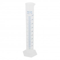 Transparent Plastic Graduated Cylinder 500ml 5 milliliter Lab Test