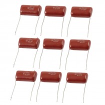 CBB21 630V 474J 0.47uf Radial Lead Metallized Polypropylene Film Capacitors 9pcs
