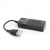 YB27VA DC 3.2-10V 3A Red LED Dual Display Ammeter Voltmeter Tester for Phone