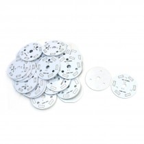 30Pcs 40mm Circle Aluminum PCB Circuit Board for 6 x 1/2W 5730 SMD LED