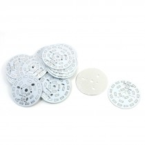 30Pcs 60mm Circle Aluminum PCB Circuit Board for 24 x 1/2W 5730 SMD LED