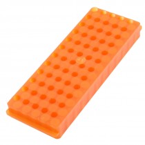 Double Sided Orange Polypropylene 60 Position Centrifuge Tube Pipette Vial Stand