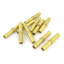 10pcs Brass 5mm Equal Straight Barb Fitting Adapter for Pneumatic Air Hose