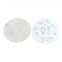2Pcs 128mm Circle Aluminum PCB Circuit Board for 12 x 1W 3W 5W LED in Series