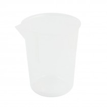 100mL Capacity Clear Plastic Water Liquid Beaker Measuring Cup Tool for Lab