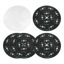 5Pcs 100mm Circle Aluminum PCB Circuit Board for 12 x 1W 3W RGB LED in Series