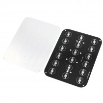 2Pcs 18 x 1W 3W 5W High Power LED Aluminum Base Plate 182mm x 142mm