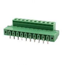 Pair Single Row 10 Positions 5.08mm Right Angle Pluggable Terminal Block