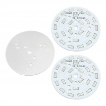 3Pcs 65mm Circle Aluminum PCB Circuit Board for 24 x 1/2W 5730 SMD LED