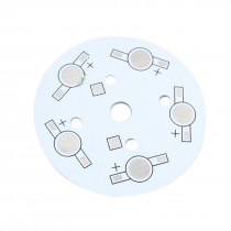 LED Aluminum Base Plate 49mm PCB Circuit Board for 5 x 1W/3W/5W LEDs