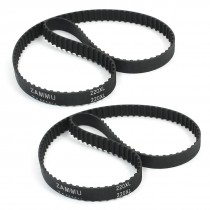 2Pcs 220XL 22" Girth 110-Tooth Single Side Black Rubber Timing Belt Replacement