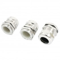 3pcs PG16 10-14mm Dia Wire Metal Waterproof Connector Cable Gland Fastener